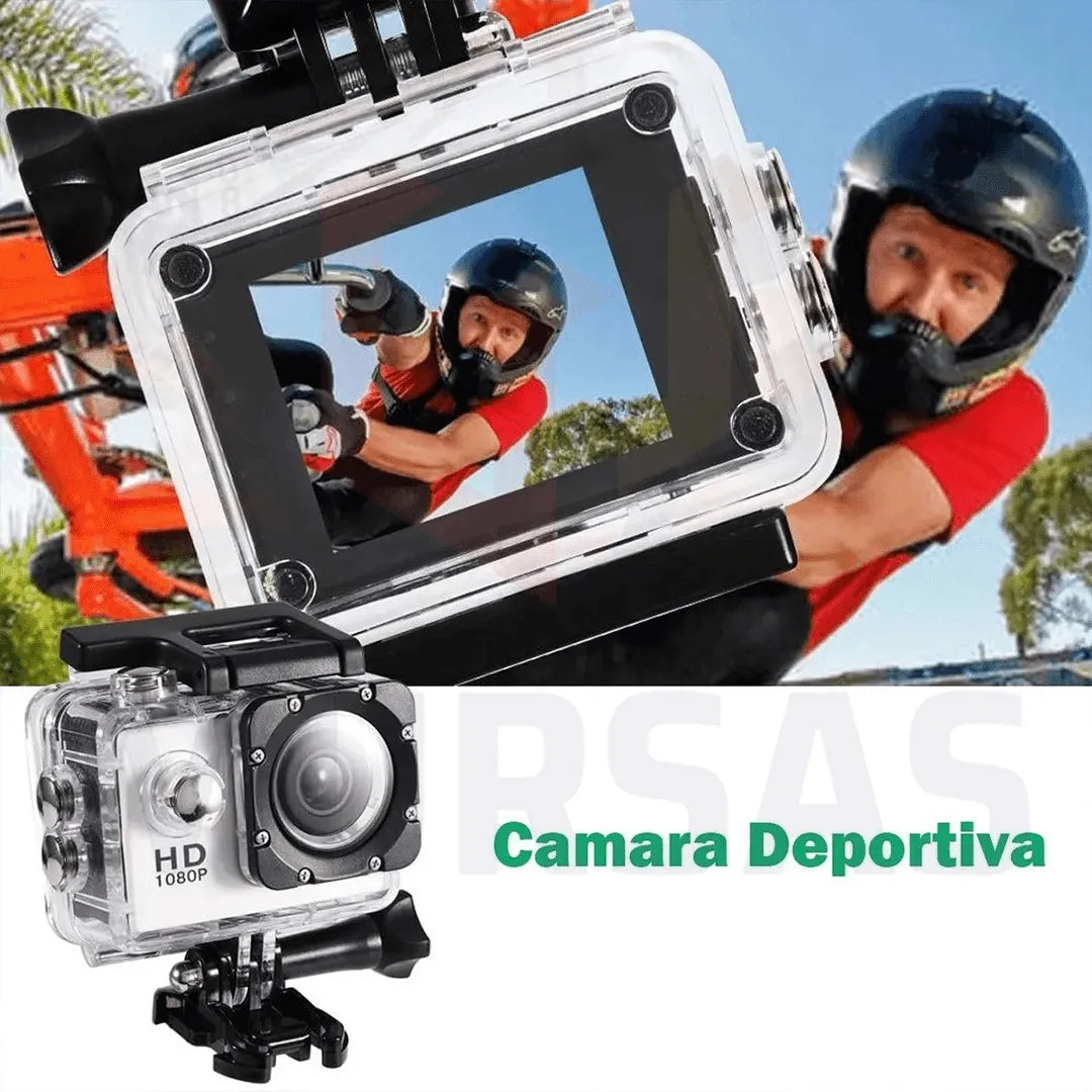 CAMARA PARA MOTO Y DEPORTES 4K HD